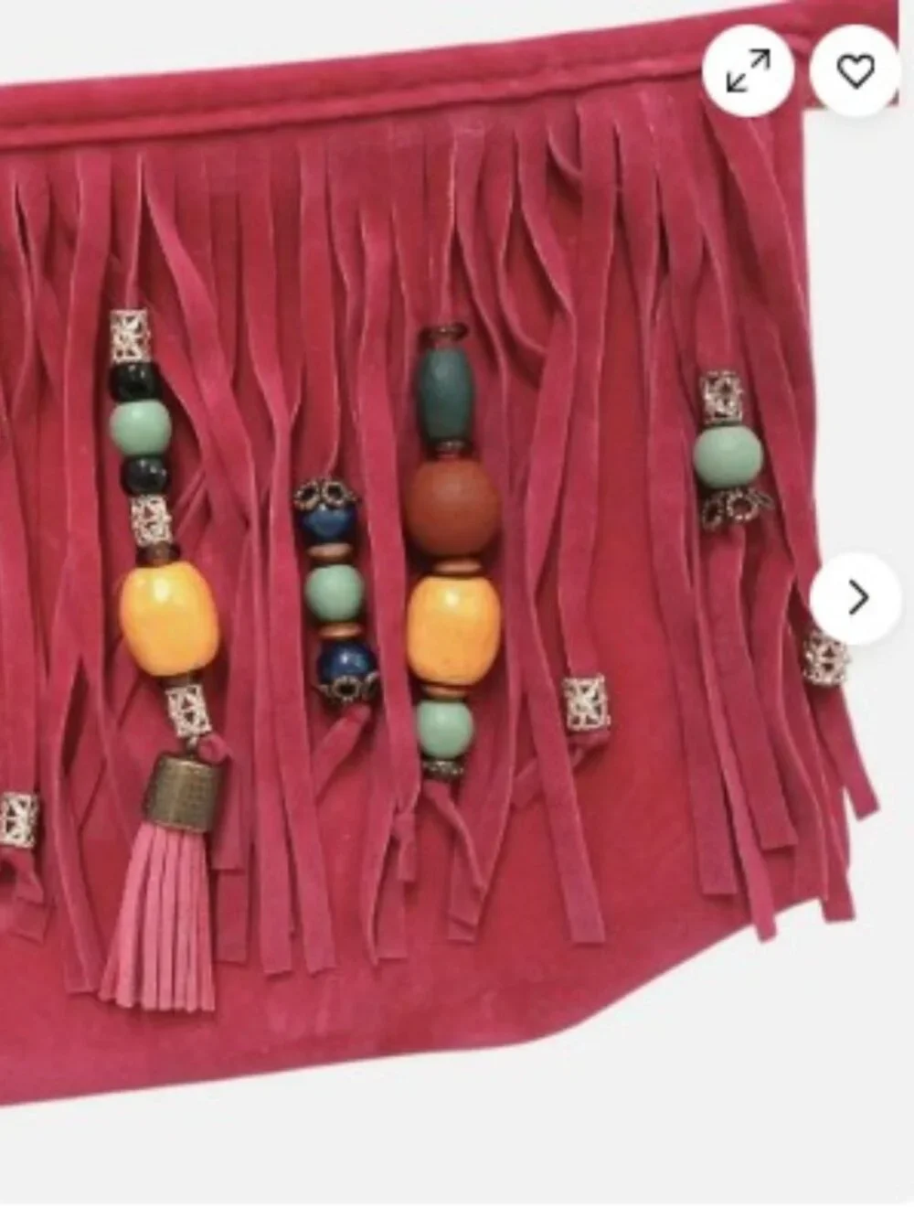 N/A fringed clutch